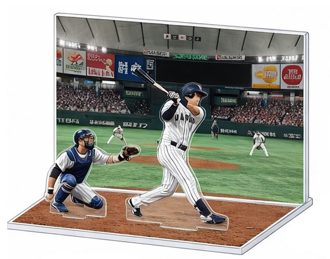 野球のアクスタジオラマ制作例