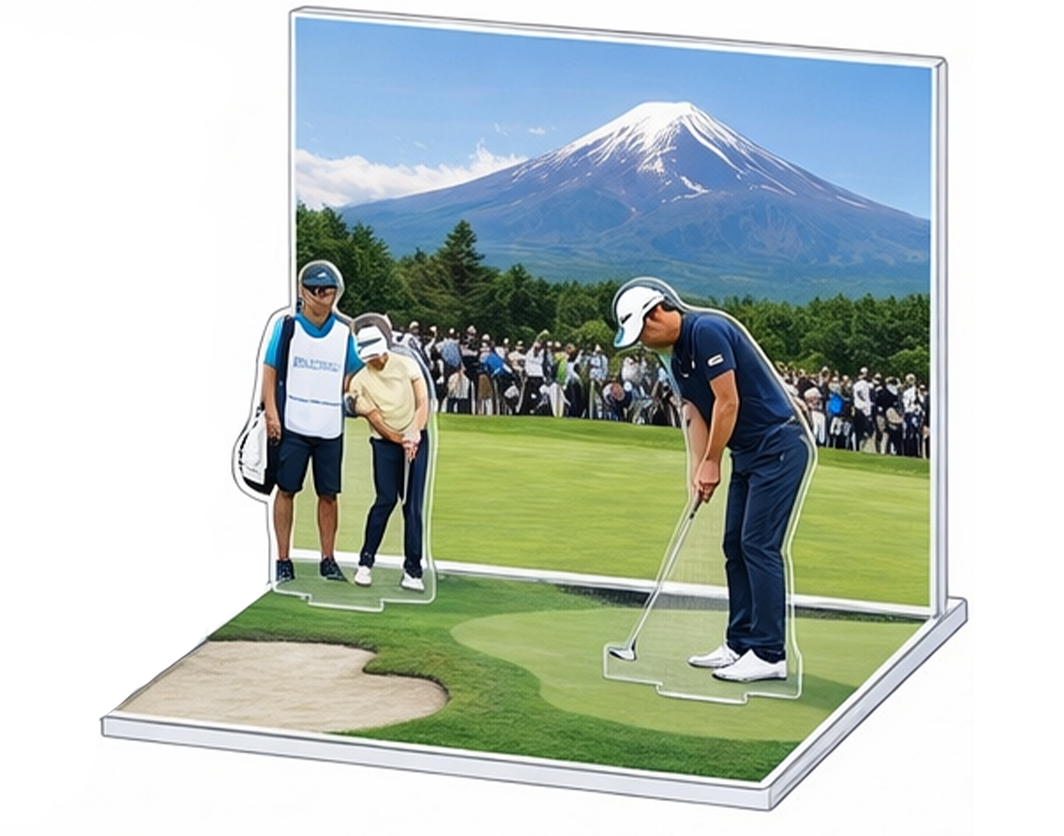 ゴルフのアクスタジオラマ制作例
